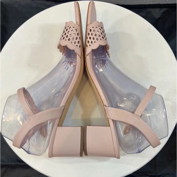 Kate Spade Clara Pink Sandals Ankle Strap Low Heel Leather Women Size 10.5 - Picture 10 of 15